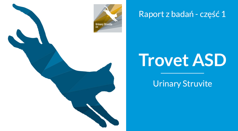 Badanie dla karmy TROVET Urinary Struvite I ASD